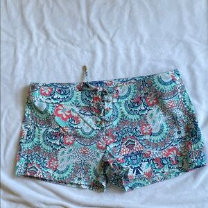 Floral Lace-up Board Shorts